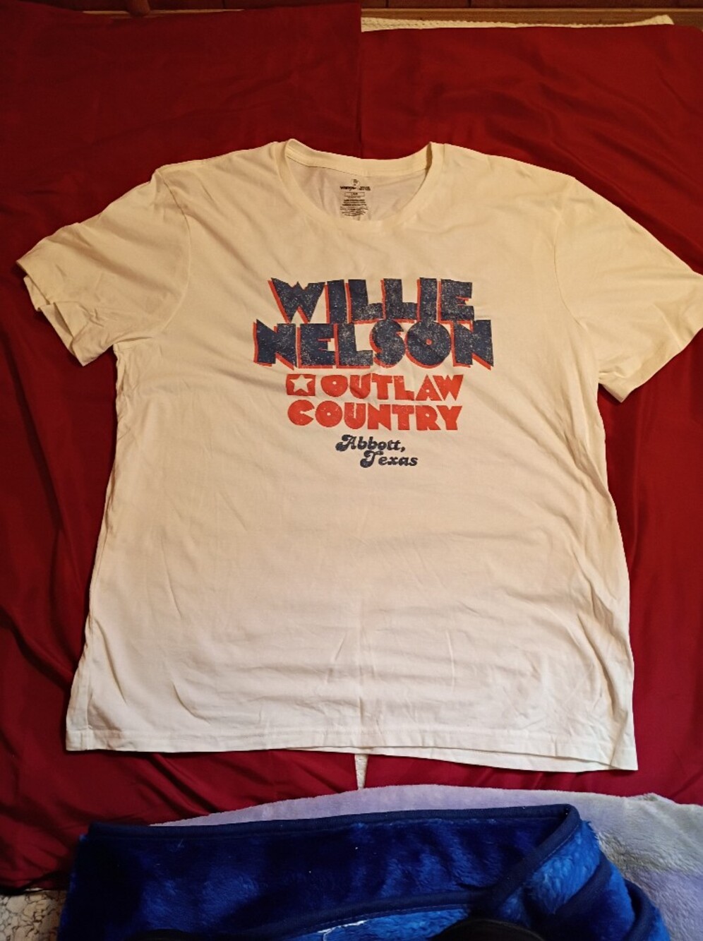 Wrangler White Willie Nelson Outlaw Country Graphic Tee